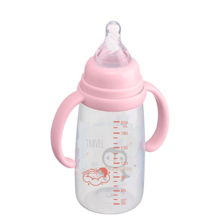 Amchi Baby Feeding Bottle with Handle-200ml - 0-1 Years - Zrafh.com - Your Destination for Baby & Mother Needs in Saudi Arabia