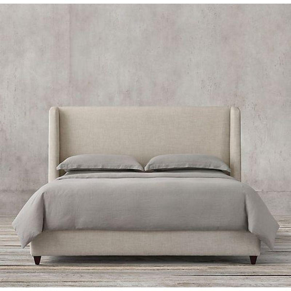 Swedish Wood Chanel Beige Queen Bed By Alhome - Zrafh.com - Your Destination for Baby & Mother Needs in Saudi Arabia