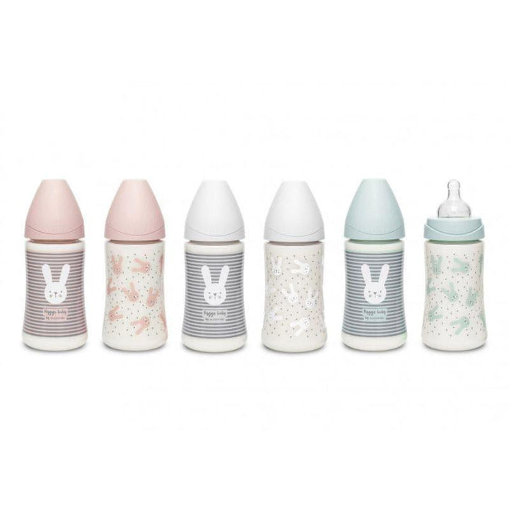 Suavinex Hygge Rabbit Baby Feeding Bottle 270 ml - Grey - ZRAFH