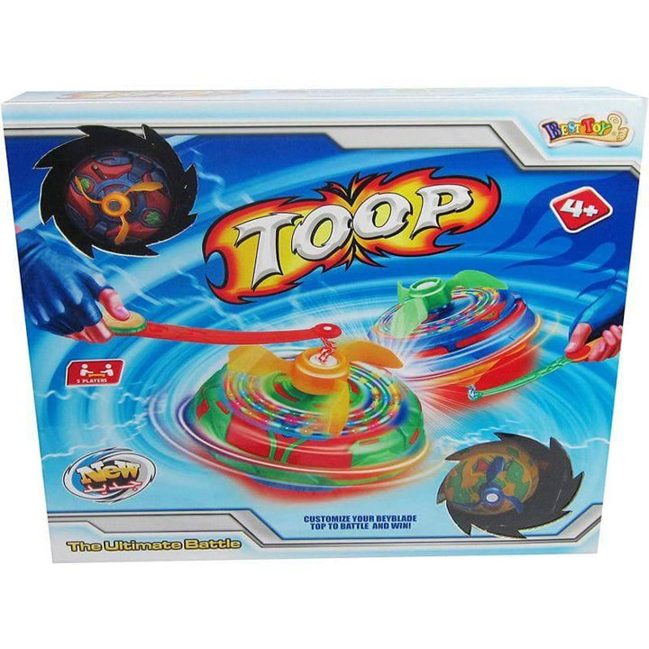 Best Toy Spinning Top With Light 2Pcs - Multicolor - 36-1034004 - ZRAFH