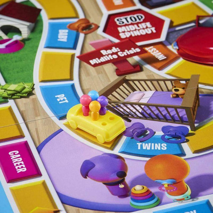 The Game of Life  Family Board Game From Hasbro Gaming Multicolor - 3.9x27x40 cm - F0800 - ZRAFH