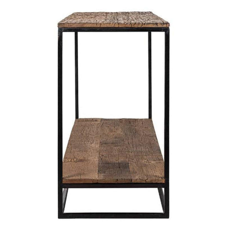 Industrial Wood and Iron Console By Alhome - Zrafh.com - Your Destination for Baby & Mother Needs in Saudi Arabia