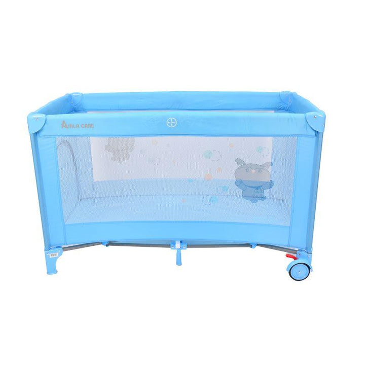 Amla Rectangular Children's Play Yard - Blue - Zrafh.com - Your Destination for Baby & Mother Needs in Saudi Arabia