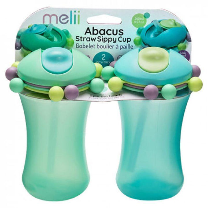 Melii Abacus Sippy Cup - 340 ml - 2 Pack - ZRAFH