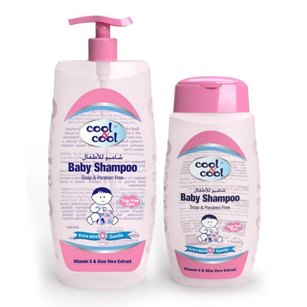 Cool & Cool Baby Shampoo 500 ml + 250 ml Free - Pink - Zrafh.com - Your Destination for Baby & Mother Needs in Saudi Arabia