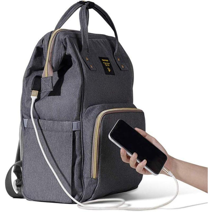 Sunveno Diaper Bag with USB - Hooks - ZRAFH