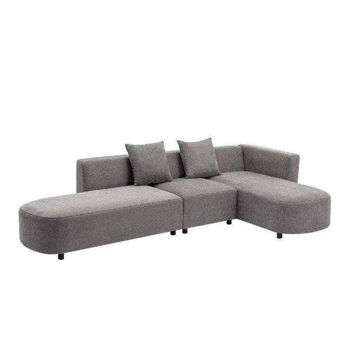 Modern Chanel L-Shape Sofa - 300x150x85x85 cm - By Alhome - Zrafh.com - Your Destination for Baby & Mother Needs in Saudi Arabia