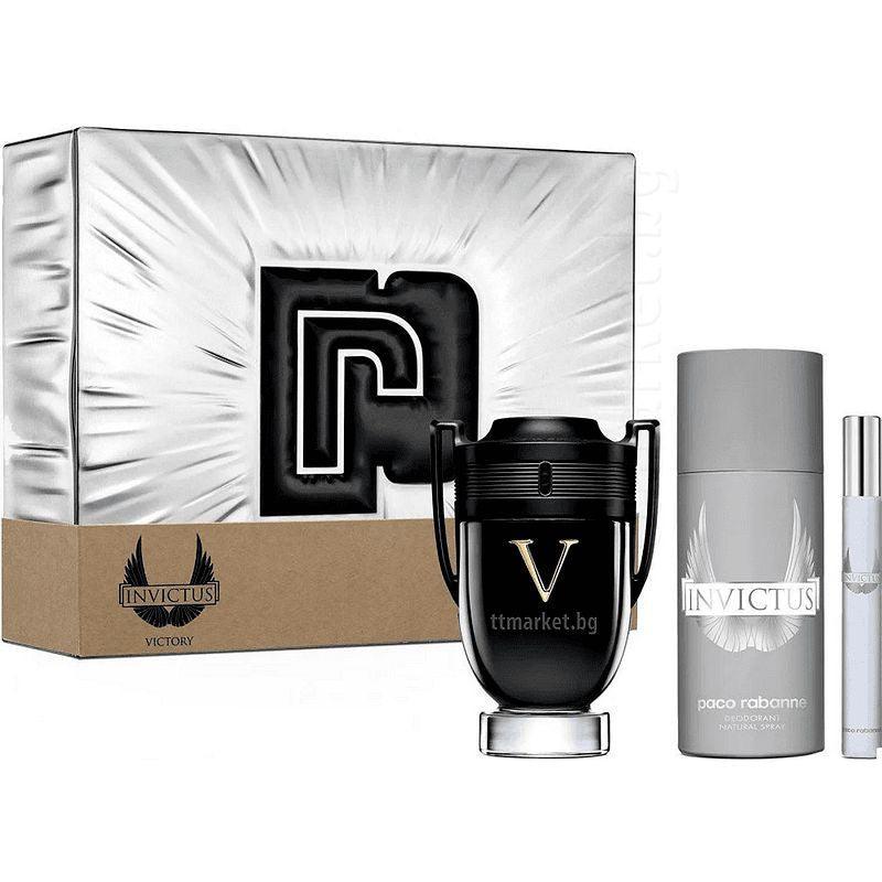 Rabanne Invictus Victory Eau de Parfum 3 Piece Gift Set