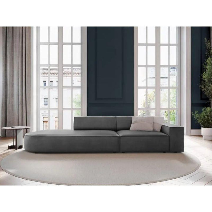 Modern Soft Velvet 3 Seater Sofa - 240x85x85 cm - By Alhome - Zrafh.com - Your Destination for Baby & Mother Needs in Saudi Arabia