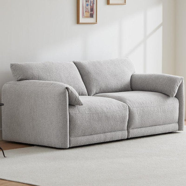 3-Seater Grey Linen Sofa By Alhome - Zrafh.com - Your Destination for Baby & Mother Needs in Saudi Arabia