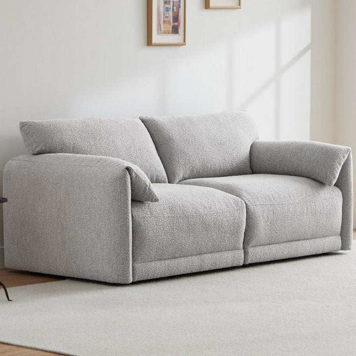 3-Seater Grey Linen Sofa By Alhome - Zrafh.com - Your Destination for Baby & Mother Needs in Saudi Arabia