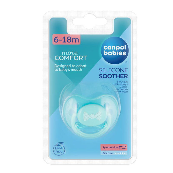 Canpol Symmetric Silicone Soother 6 - 18 M - 1 Pieces - Pastelove - ZRAFH