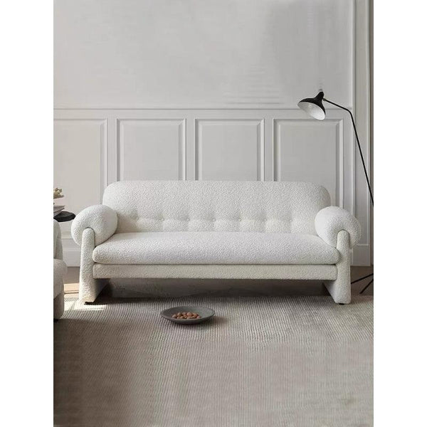 Beige Bouclé 3-Seater Sofa By Alhome - Zrafh.com - Your Destination for Baby & Mother Needs in Saudi Arabia