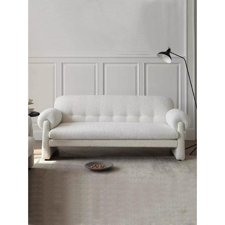 Beige Bouclé 3-Seater Sofa By Alhome - Zrafh.com - Your Destination for Baby & Mother Needs in Saudi Arabia