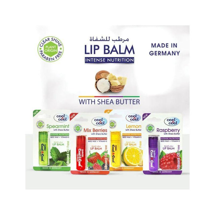 Cool & Cool Mix Berries with Shea Butter Lip Balm - 4.6g - Zrafh.com - Your Destination for Baby & Mother Needs in Saudi Arabia