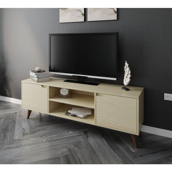 Beige TV Table By Alhome - Zrafh.com - Your Destination for Baby & Mother Needs in Saudi Arabia