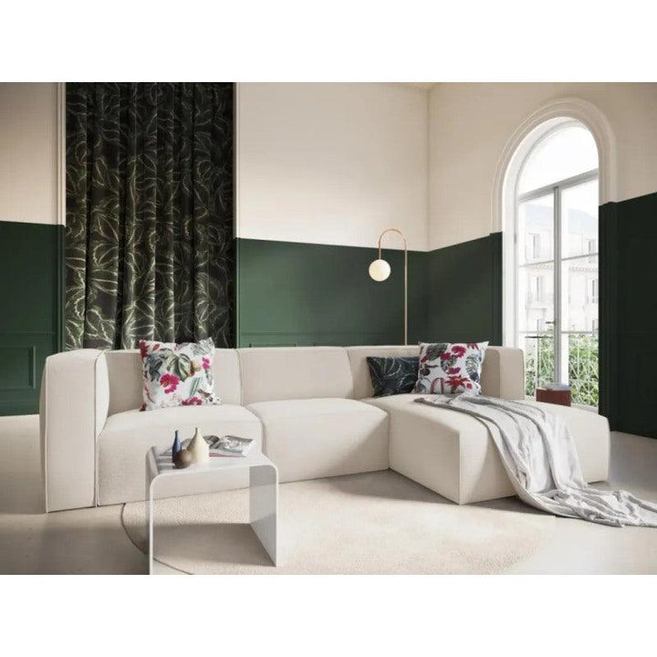 Comfortable Velvet Corner Sofa - 300x180x85x85 cm - By Alhome - Zrafh.com - Your Destination for Baby & Mother Needs in Saudi Arabia