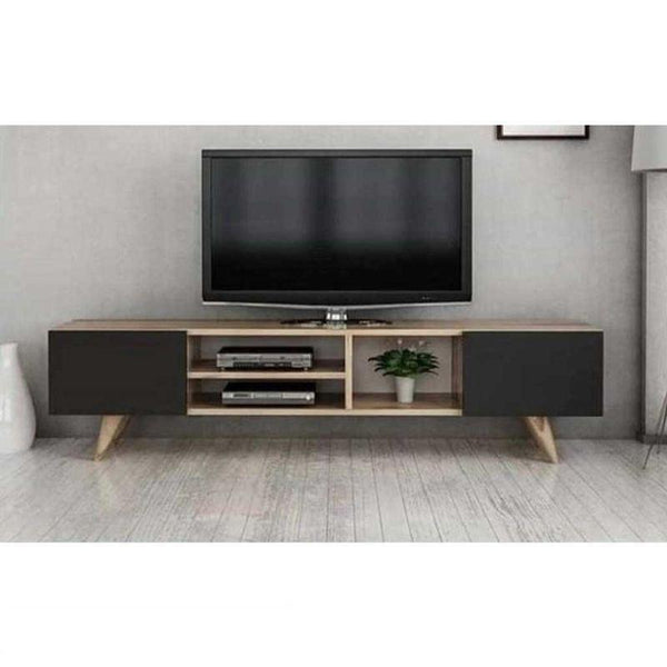 Brown TV Table By Alhome - Zrafh.com - Your Destination for Baby & Mother Needs in Saudi Arabia
