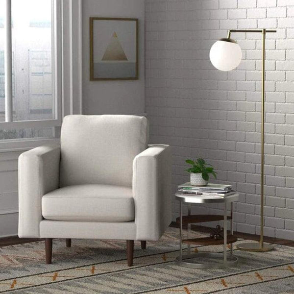 Beige Velvet Accent Chair By Alhome - 110111390 - Zrafh.com - Your Destination for Baby & Mother Needs in Saudi Arabia