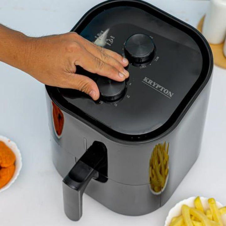 Krypton Air Fryer with 3L Capacity and 30mins Timer- Stainless Steel Heating Pipe - KNAF6362 - Zrafh.com - Your Destination for Baby & Mother Needs in Saudi Arabia