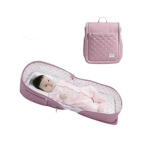 Sambox Sunveno Portable Baby Bed & bag - pink - ZRAFH
