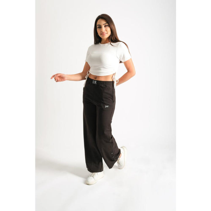 Londonella Women's Jogger Pants With Elasticated Waistband & Functional pockets - 100196 - Zrafh.com - Your Destination for Baby & Mother Needs in Saudi Arabia