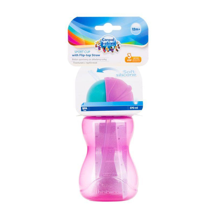 Canpol Babies cup for kids with straw 270 ml - ZRAFH