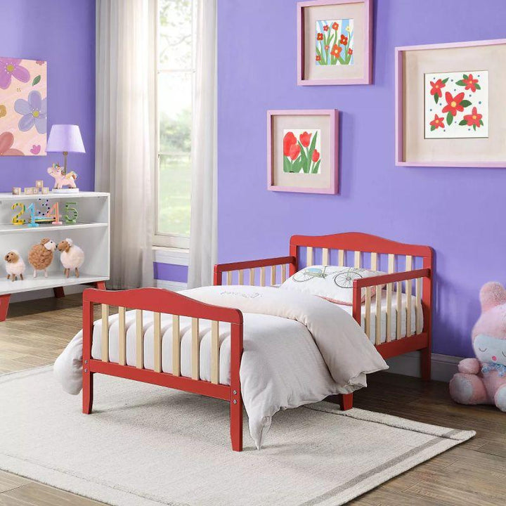 Kids' Red MDF Bed: Lively Playfulness, 120x200x140 cm by Alhome - Zrafh.com - Your Destination for Baby & Mother Needs in Saudi Arabia