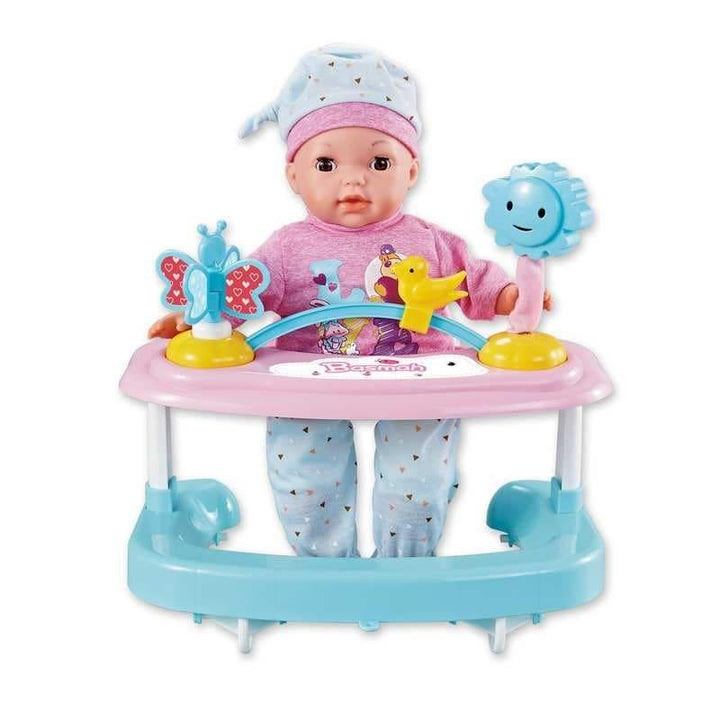 Baby Sweet Doll In Set with Walker & Sounds 35.56cm - 32x16x36 cm - 32-69001C - ZRAFH