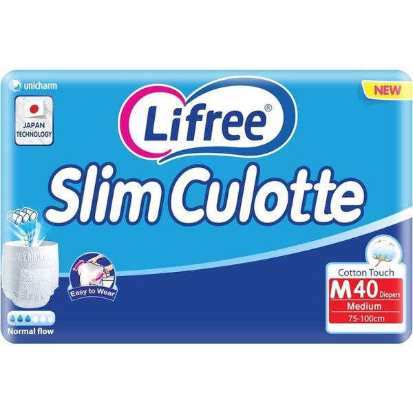 Lifree Slim Culotte High Absorbency Adult Diapers - Medium - 80 Pieces - Zrafh.com - Your Destination for Baby & Mother Needs in Saudi Arabia