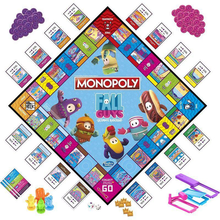 Monopoly Fall Guys Ultimate Knockout Board Game - Ages 8 and Up - ZRAFH
