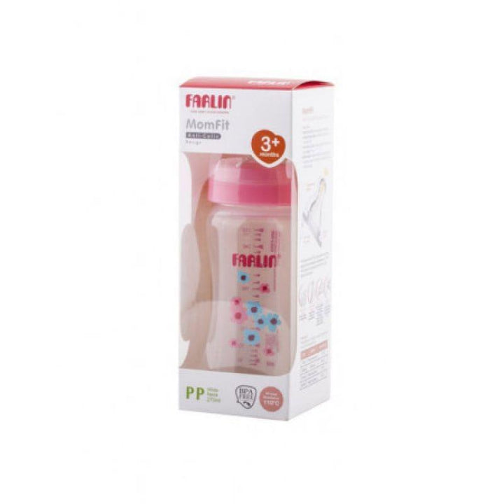 Farlin Plastic Standard Neck Feeding Bottle 140 ml - Pink - ZRAFH