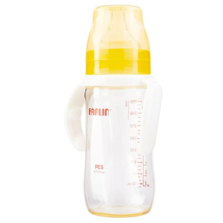 Farlin PES Feeding Bottle With Handle - 270 ml - Orange - ZRAFH