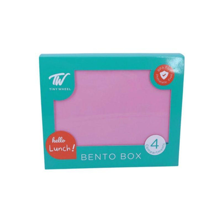 TinyWheel Bento 4 Compartments Lunch Box - Pink - Zrafh.com - Your Destination for Baby & Mother Needs in Saudi Arabia