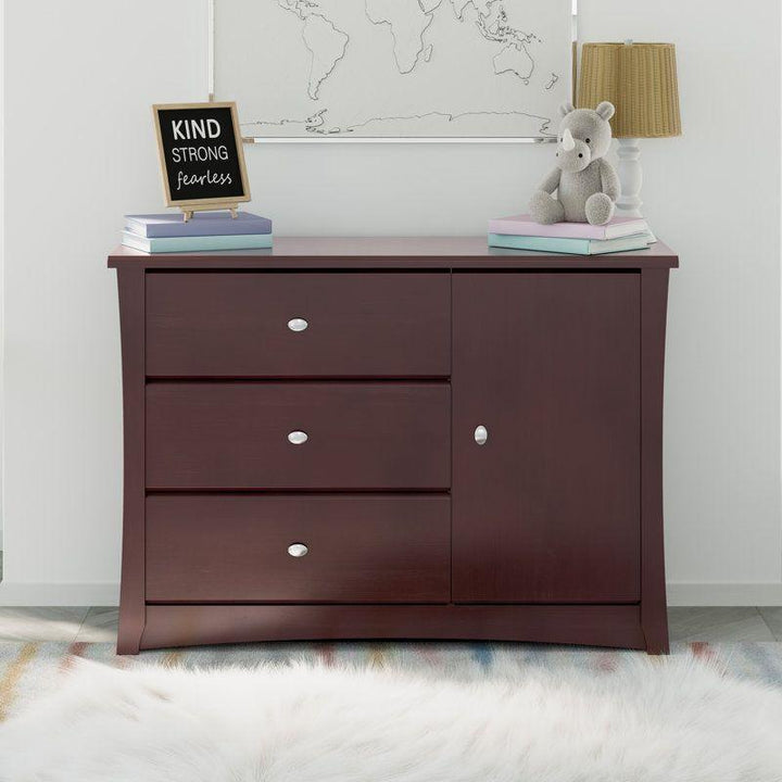 Kids Dresser: 118x42x83 Wood, Dark Chocolate by Alhome - Zrafh.com - Your Destination for Baby & Mother Needs in Saudi Arabia