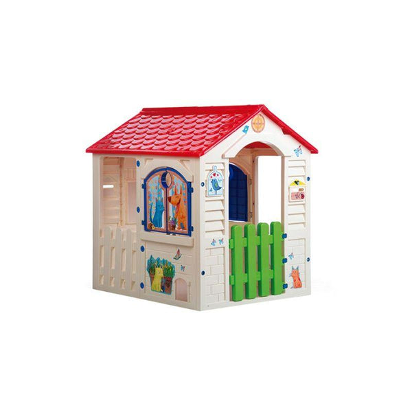 Educa Country Cottage Kids House - 105.8x20.7x85 cm - Red - 2+ Years - Zrafh.com - Your Destination for Baby & Mother Needs in Saudi Arabia