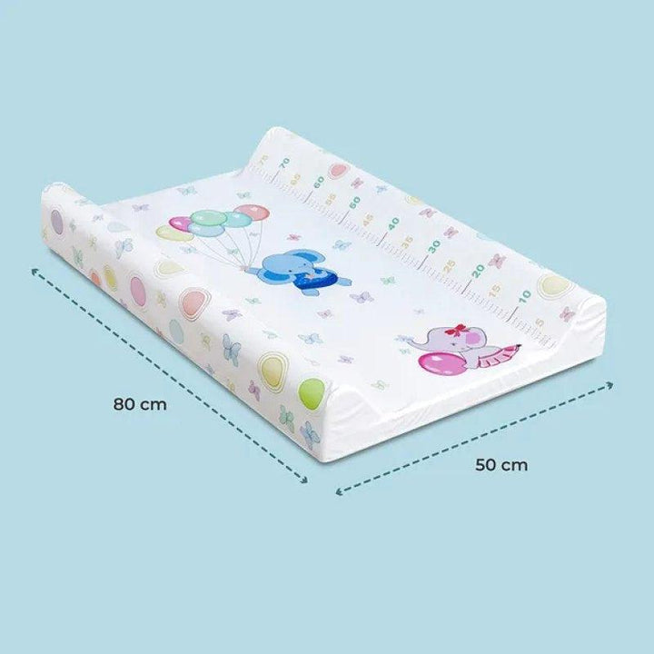 Moon Changing Mat - 80 x 50 x 10 cm - Baby Elephants With Balloons - Zrafh.com - Your Destination for Baby & Mother Needs in Saudi Arabia