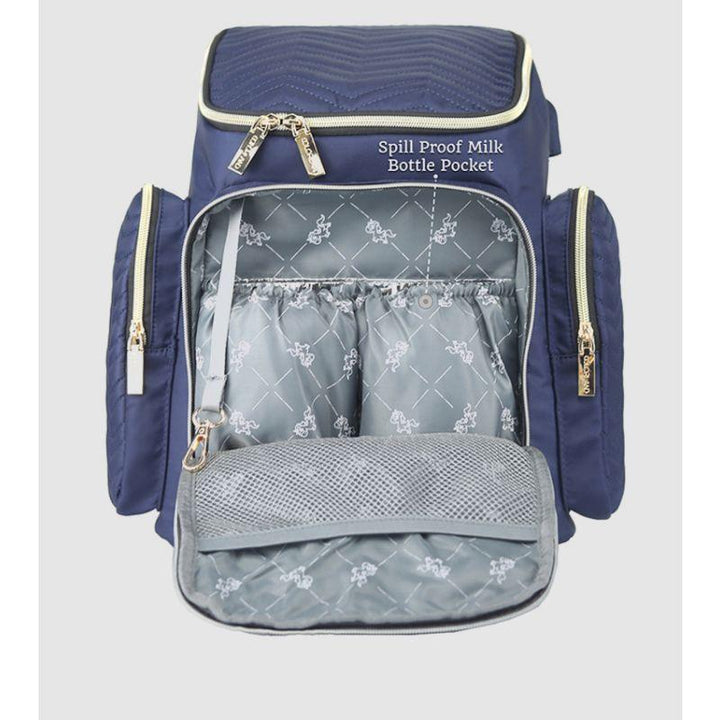 Little Story Georgia Diaper Bag With Changing Pad And Stroller Hooks - Zrafh.com - Your Destination for Baby & Mother Needs in Saudi Arabia