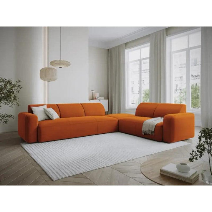 Modern Velvet Corner Sofa - 280x280x85x85 cm - By Alhome - Zrafh.com - Your Destination for Baby & Mother Needs in Saudi Arabia