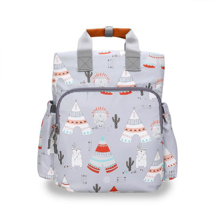 Little Story Styler Diaper Backpack - Polar Bear Grey - Zrafh.com - Your Destination for Baby & Mother Needs in Saudi Arabia