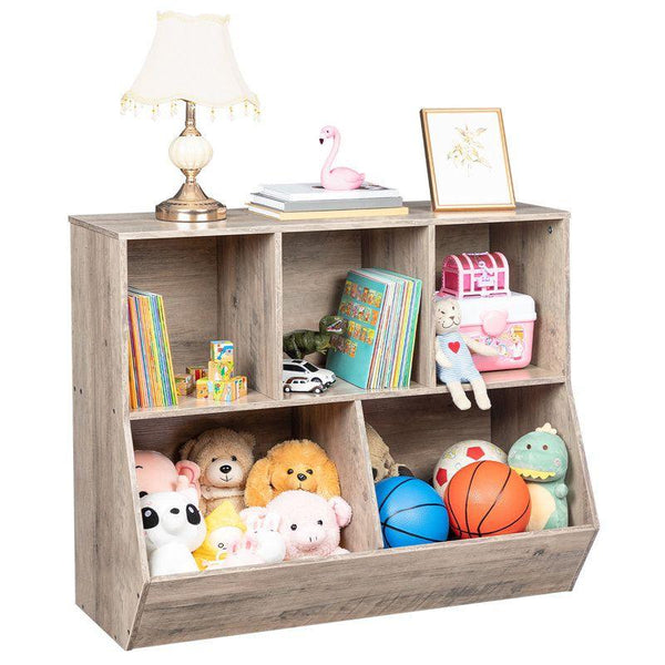 Kids Bookcase: 89x30x74 Wood, Beige by Alhome - Zrafh.com - Your Destination for Baby & Mother Needs in Saudi Arabia