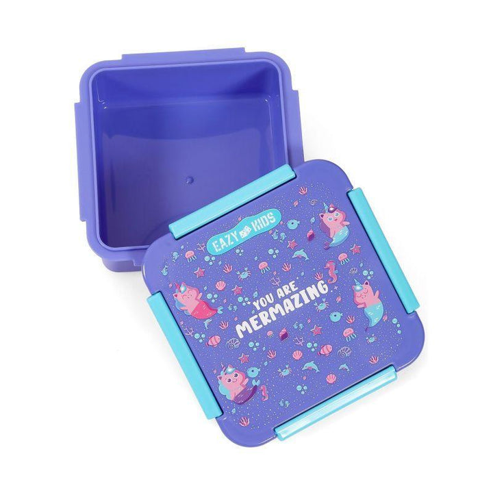Eazy Kids Kids Lunch Box - Mermaid - Purple - 650 ml - Zrafh.com - Your Destination for Baby & Mother Needs in Saudi Arabia