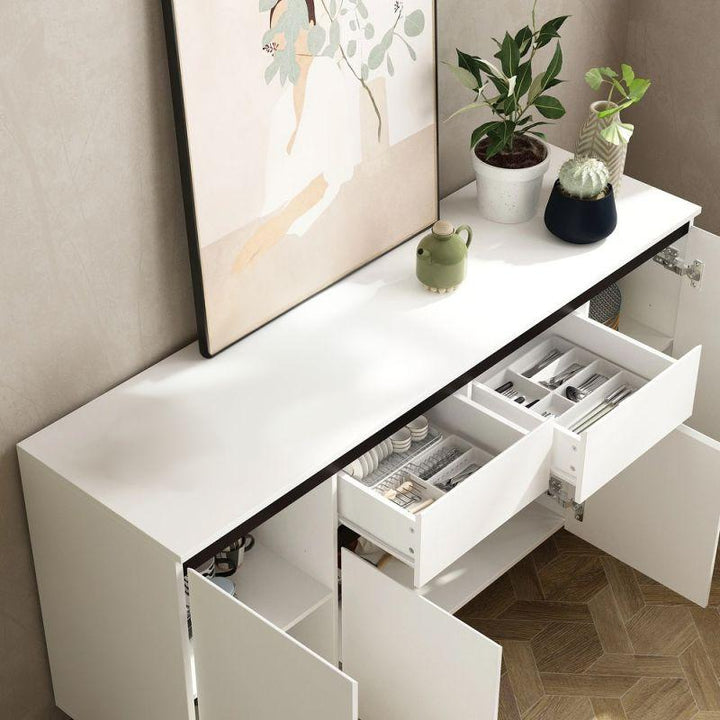 White and Black Console By Alhome - Zrafh.com - Your Destination for Baby & Mother Needs in Saudi Arabia