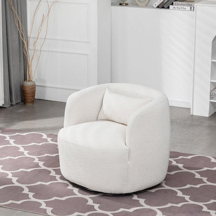 Modern Ergonomic Boucle Arm Chair - 80x85x85 cm - By Alhome - Zrafh.com - Your Destination for Baby & Mother Needs in Saudi Arabia