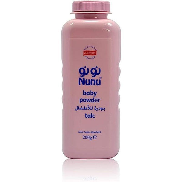 Nunu Baby Powder - Pink - 200 gm - ZRAFH