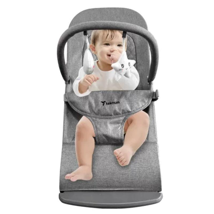 Teknum 3-Stage Baby Bouncer/ Recliner Seat - Grey - Zrafh.com - Your Destination for Baby & Mother Needs in Saudi Arabia