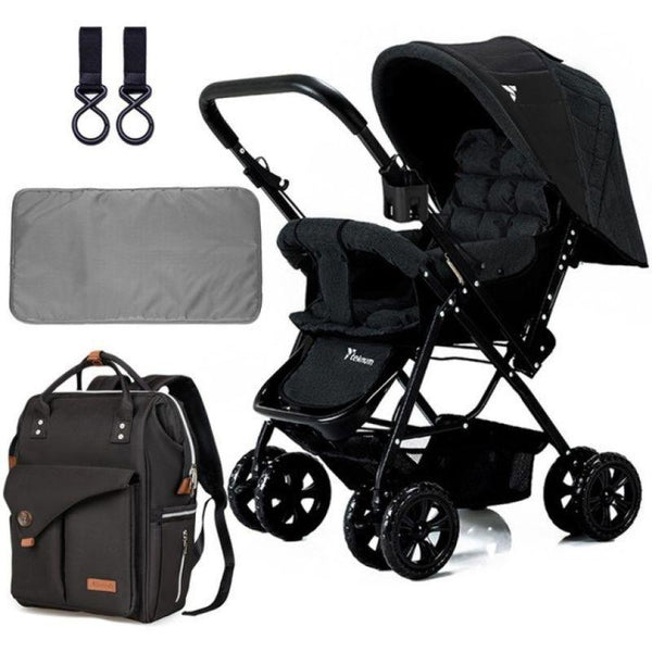 Teknum Reversible Look At Me StRoleer W/T Diaper Bag & Hooks & Changing Pad - Zrafh.com - Your Destination for Baby & Mother Needs in Saudi Arabia