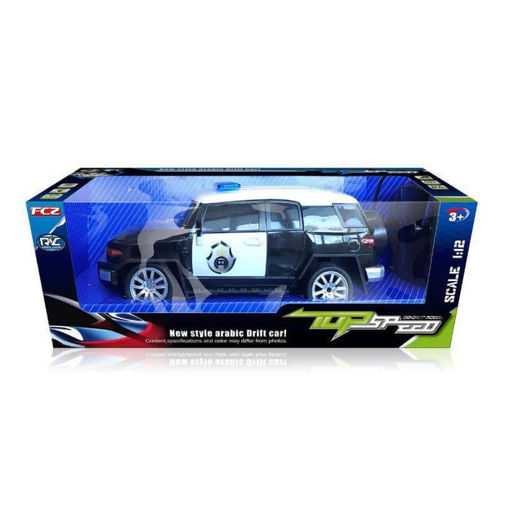 RC Model Recharable Functional Police Car With Remote Controller - 1x44x18x16.5cm - 10-3688-11 - ZRAFH
