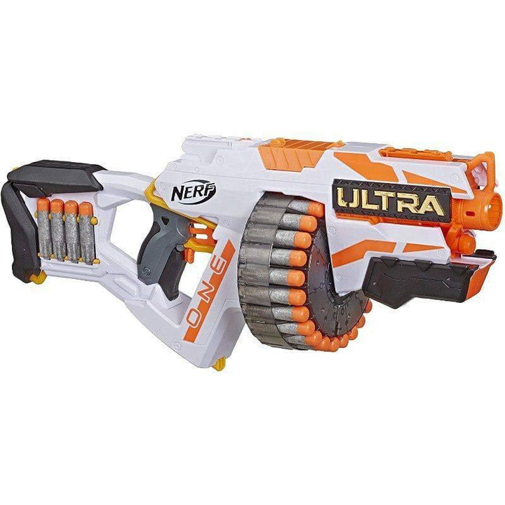 Ultra One Motorized Blaster 25 Ultra Darts From Nerf White And Orange - 61x33x8.1 cm - E6596 - ZRAFH
