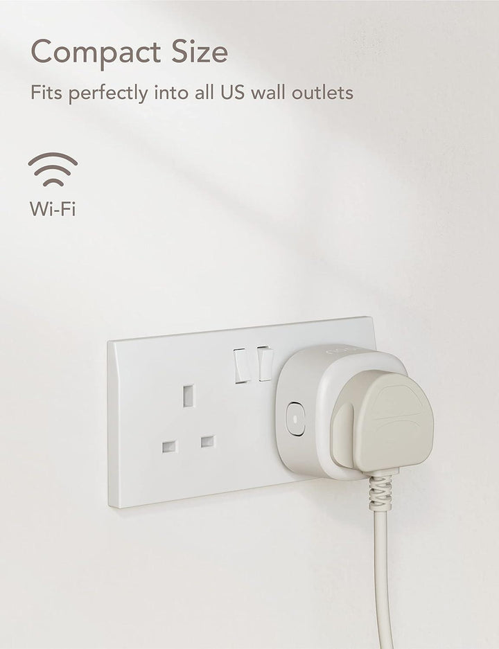 Nooie 13A WiFi Smart Plug with Alexa and Google Home, Alexa Smart Plug with Voice Control, Alexa Plug Remote Control Timer, 2.4 GHz Wi-Fi Only(4 Packs) - Zrafh.com - Your Destination for Baby & Mother Needs in Saudi Arabia